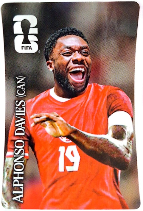 Alphonso Davies Kanada Coca-Cola Naklejki FIFA World Cup 2026 Panini