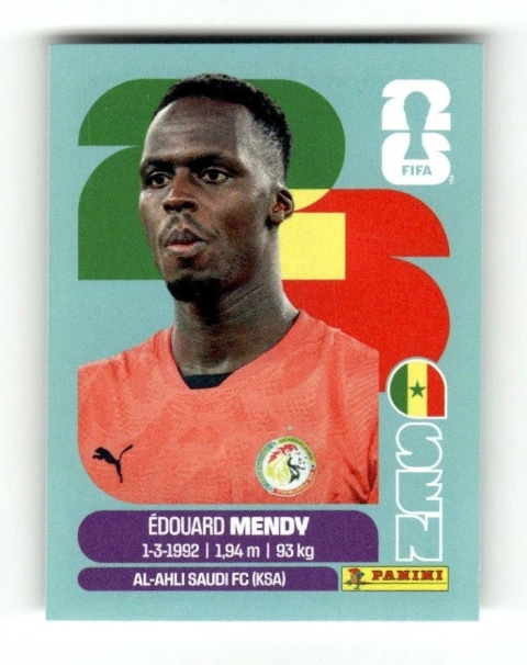 SEN2 Edouard Mendy Senegal Base Naklejki FIFA World Cup 2026 Panini