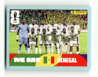 SEN13 Team Photo Senegal Base Naklejki FIFA World Cup 2026 Panini