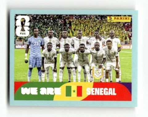 SEN13 Team Photo Senegal Base Naklejki FIFA World Cup 2026 Panini