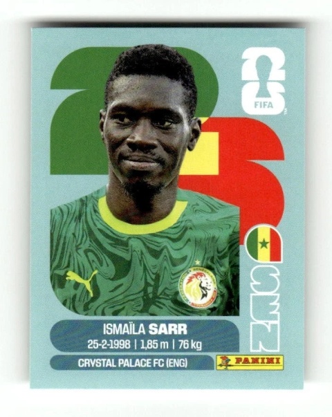 SEN16 Ismaïla Sarr Senegal Base Naklejki FIFA World Cup 2026 Panini