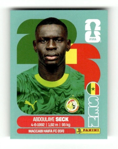 SEN5 Abdoulaye Seck Senegal Base Naklejki FIFA World Cup 2026 Panini