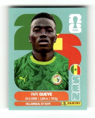 SEN11 Pape Gueye Senegal Base Naklejki FIFA World Cup 2026 Panini