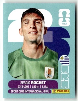 URU2 Sergio Rochet Urugwaj Base Naklejki FIFA World Cup 2026 Panini