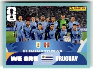 URU13 Team Photo Urugwaj Base Naklejki FIFA World Cup 2026 Panini