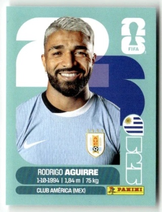 URU19 Rodrigo Aguirre Urugwaj Base Naklejki FIFA World Cup 2026 Panini
