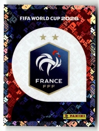 FRA1 Emblem Francja foil Naklejki FIFA World Cup 2026 Panini