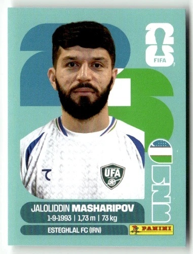 UZB18 Jaloliddin Masharipov Uzbekistan Base Naklejki FIFA World Cup 2026 Panini