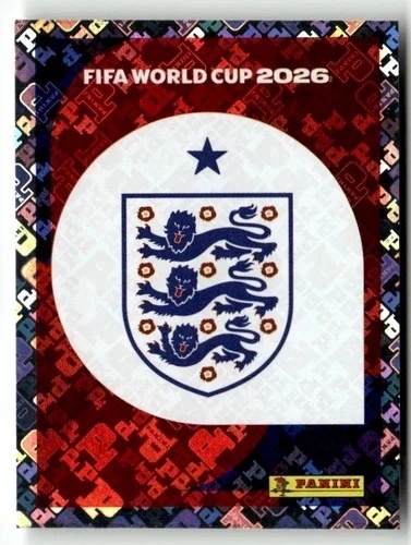 ENG1 Emblem Anglia foil Naklejki FIFA World Cup 2026 Panini