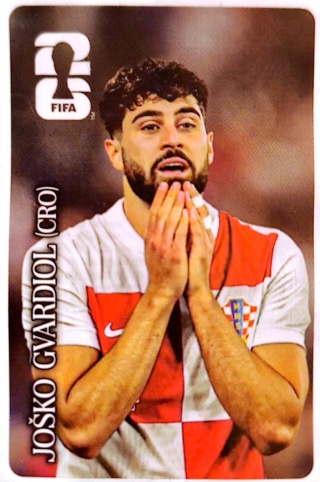 Josko Gvardiol Chorwacja Coca-Cola Naklejki FIFA World Cup 2026 Panini