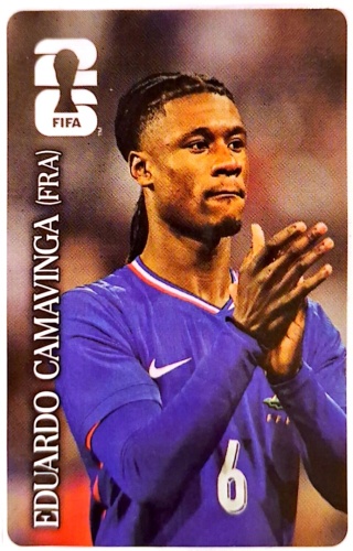 Eduardo Camavinga Francja Coca-Cola Naklejki FIFA World Cup 2026 Panini