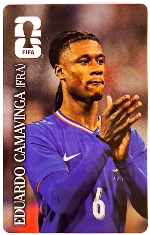 Eduardo Camavinga Francja Coca-Cola Naklejki FIFA World Cup 2026 Panini