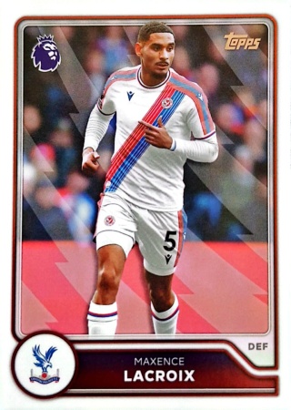 106 Maxence Lacroix Crystal Palace Base Topps Premier League 2026/27