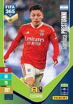 107 Gianluca Prestianni SL Benfica Base FIFA 365 2027