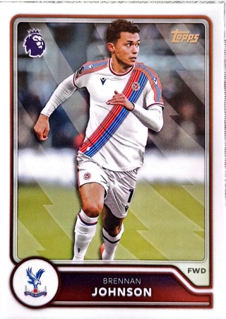 114 Brennan Johnson Crystal Palace Base Topps Premier League 2026/27