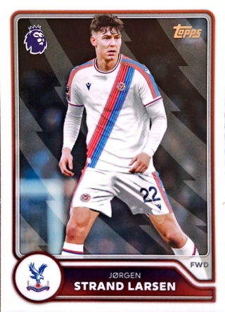 117 Jørgen Strand Larsen Crystal Palace Base Topps Premier League 2026/27