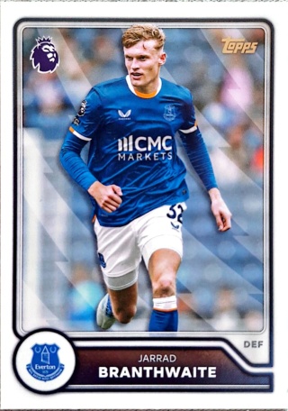 120 Jarrad Branthwaite Everton Base Topps Premier League 2026/27