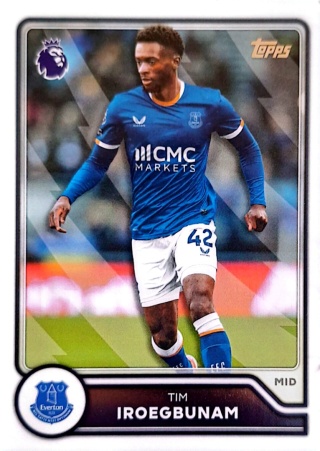 125 Tim Iroegbunam Everton Base Topps Premier League 2026/27