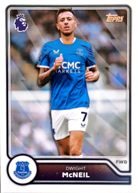 129 Dwight McNeil Everton Base Topps Premier League 2026/27