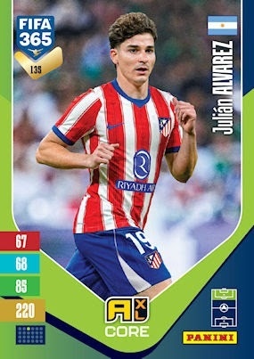 135 Julián Alvarez Atlético Madryt Base FIFA 365 2027