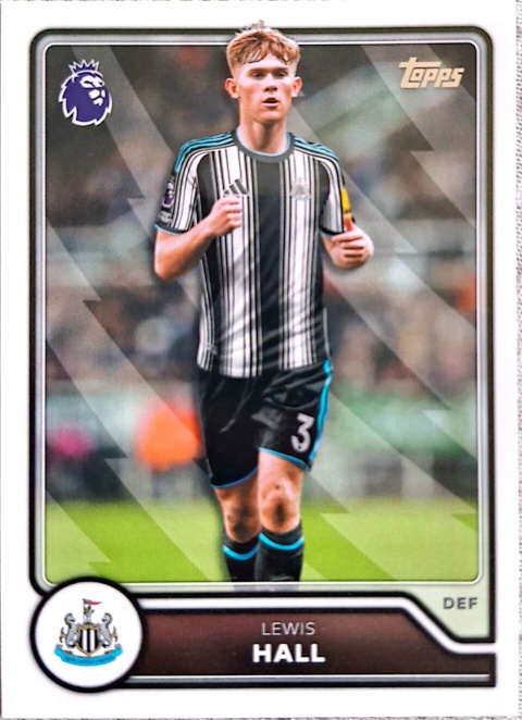 206 Lewis Hall Newcastle United Base Topps Premier League 2026/27