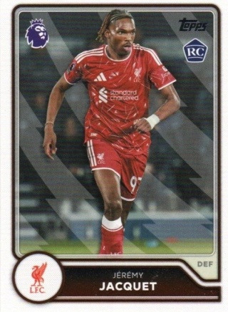 161 Jérémy Jacquet RC Liverpool Base Topps Premier League 2026/27