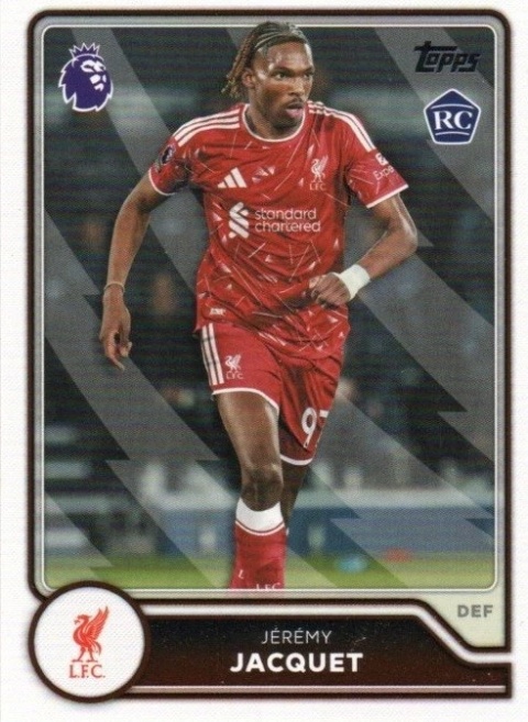 161 Jérémy Jacquet RC Liverpool Base Topps Premier League 2026/27