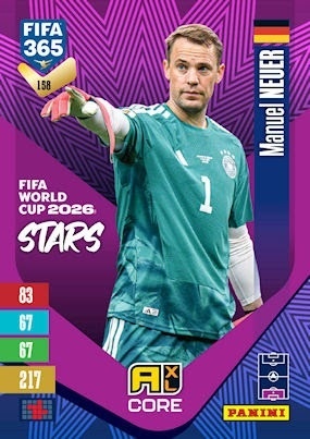 158 Manuel Neuer Germany FIFA World Cup 2026 Stars FIFA 365 2027