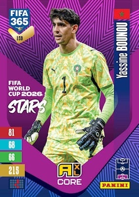 159 Yassine Bounou Morocco FIFA World Cup 2026 Stars FIFA 365 2027