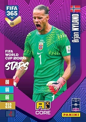 161 Ørjan Nyland Norway FIFA World Cup 2026 Stars FIFA 365 2027