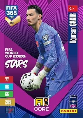 162 Uğurcan Çakır Turkiye FIFA World Cup 2026 Stars FIFA 365 2027