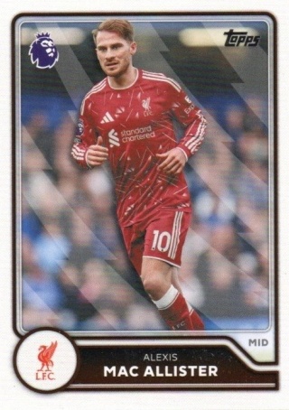 167 Alexis Mac Allister Liverpool Base Topps Premier League 2026/27