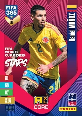 169 Daniel Muñoz Colombia FIFA World Cup 2026 Stars FIFA 365 2027