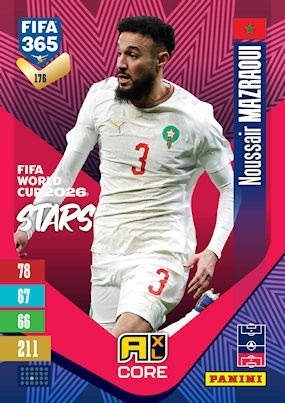 176 Noussair Mazraoui Morocco FIFA World Cup 2026 Stars FIFA 365 2027