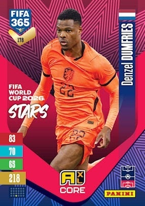 178 Denzel Dumfries Netherlands FIFA World Cup 2026 Stars FIFA 365 2027