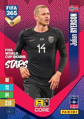 179 Julian Ryerson Norway FIFA World Cup 2026 Stars FIFA 365 2027