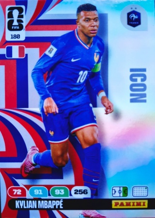 180 Kylian Mbappe France Icon Panini FIFA World Cup 2026