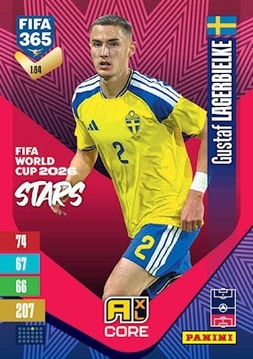 184 Gustaf Lagerbielke Sweden FIFA World Cup 2026 Stars FIFA 365 2027