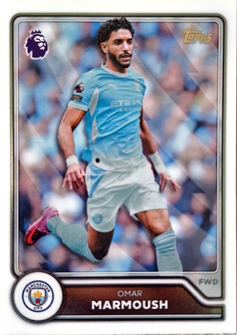 187 Omar Marmoush Manchester City Base Topps Premier League 2026/27
