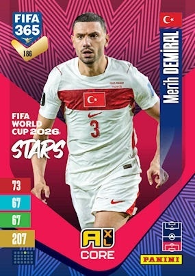 186 Merih Demiral Turkiye FIFA World Cup 2026 Stars FIFA 365 2027