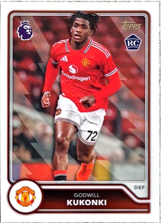 194 Godwill Kukonki RC Manchester United Base Topps Premier League 2026/27