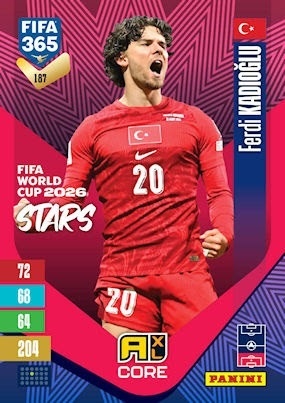 187 Ferdi Kadıoğlu Turkiye FIFA World Cup 2026 Stars FIFA 365 2027