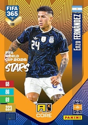 188 Enzo Fernández Argentina FIFA World Cup 2026 Stars FIFA 365 2027