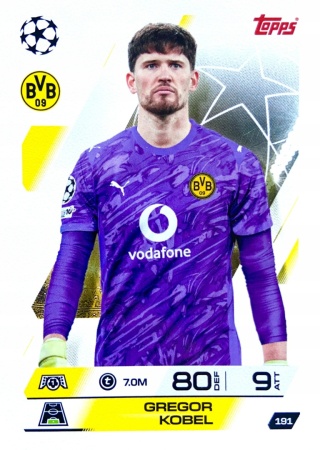 191 Gregor Kobel Borussia Base Match Attax 2025/26
