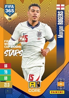 194 Morgan Rogers England FIFA World Cup 2026 Stars FIFA 365 2027