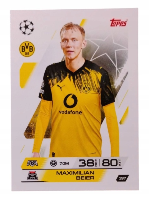 197 Maximilian Beier Borussia Base Match Attax 2025/26