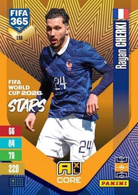 196 Rayan Cherki France FIFA World Cup 2026 Stars FIFA 365 2027