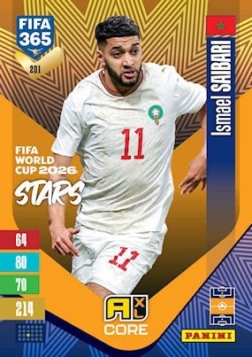 201 Ismael Saibari Morocco FIFA World Cup 2026 Stars FIFA 365 2027