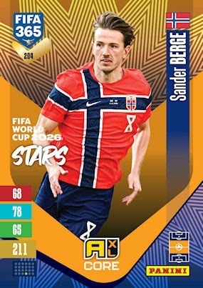 204 Sander Berge Norway FIFA World Cup 2026 Stars FIFA 365 2027