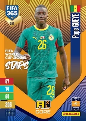 208 Pape Gueye Senegal FIFA World Cup 2026 Stars FIFA 365 2027